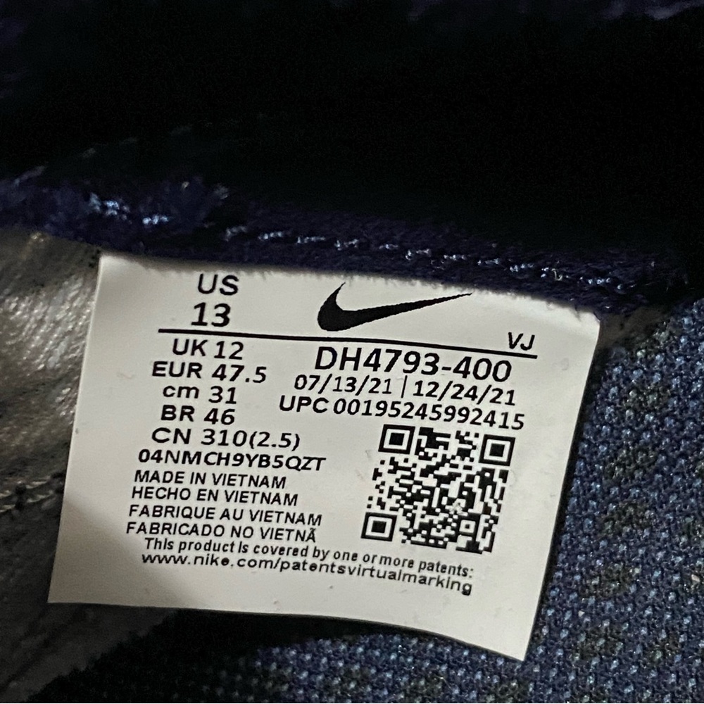 Men’s Nike Air Tuned Max - Gray and Blue Athletic Shoes - Picture 5 of 5